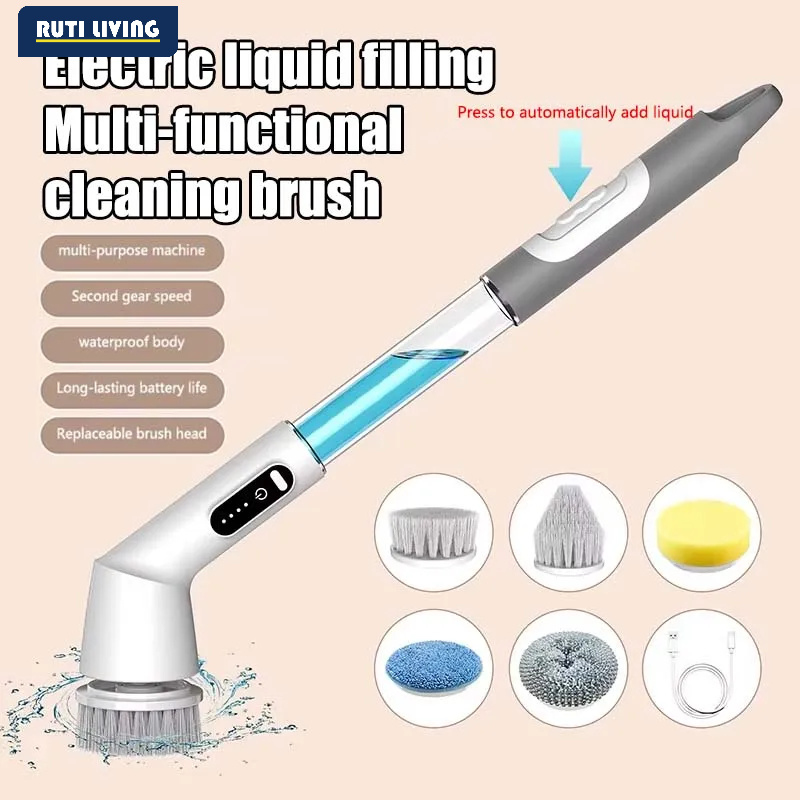 Kitchen Gadgets Electric - Wireless Electric Cleaning Brush Spin Cleaning