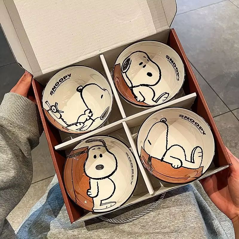 Kitchen Gadgets New - New Cute Snoopy Tableware Ceramic Bowl