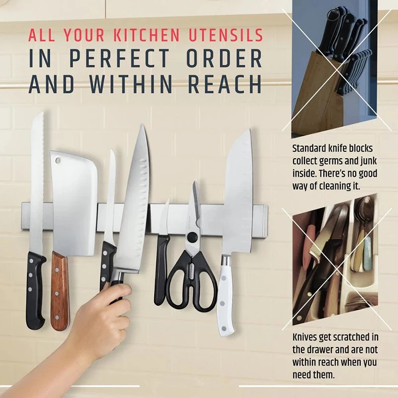 Professional Magnetic Knife St - Magnetic Knife Strip recension och pris