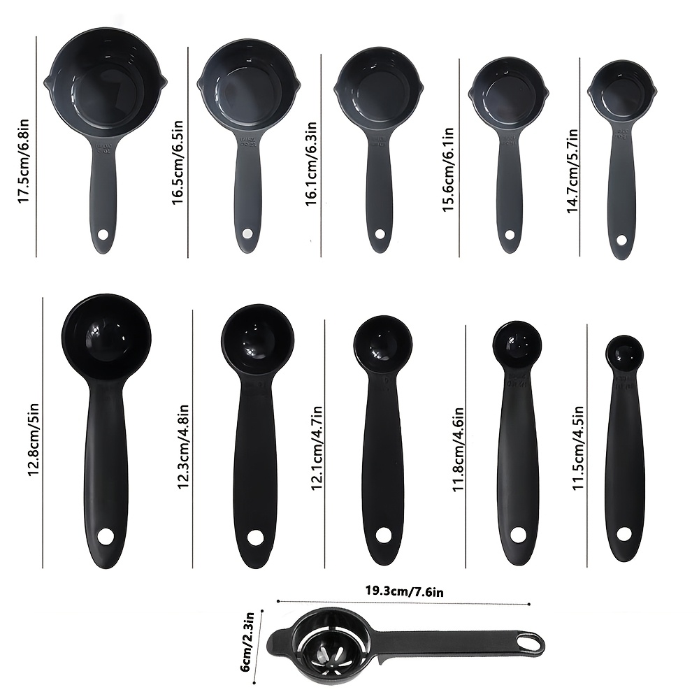 11pcs Plastic Measuring Cups&E - Kitchen Gadgets For Arthritic Hands recension och pris