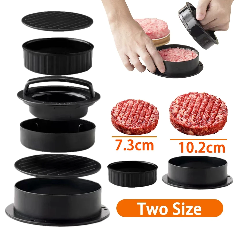 Round Hamburger Burger Press B - Kitchen Gadgets Modern recension och pris