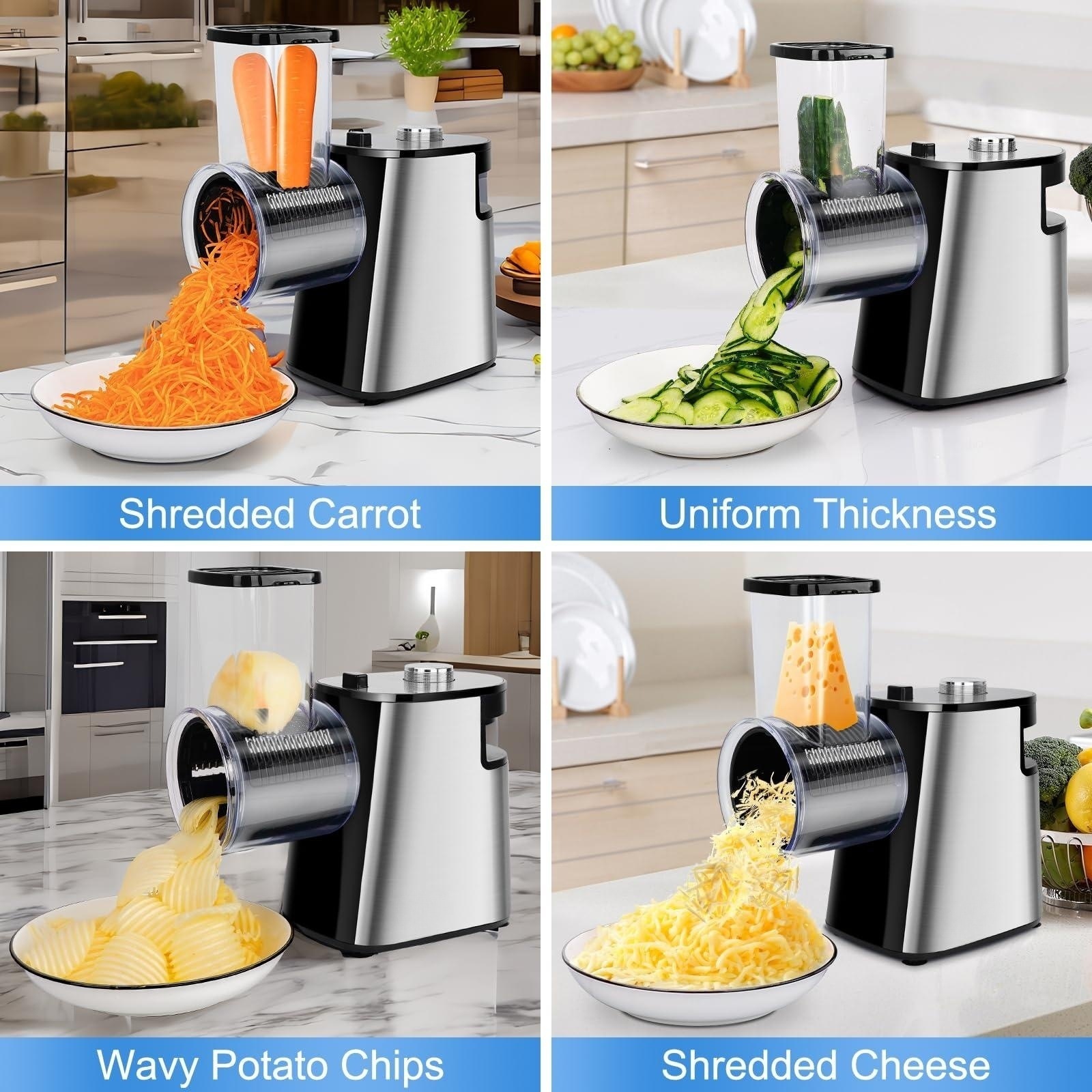 Food Slicer Cheese Grater Kitc - Kitchen Gadgets Electric recension och pris