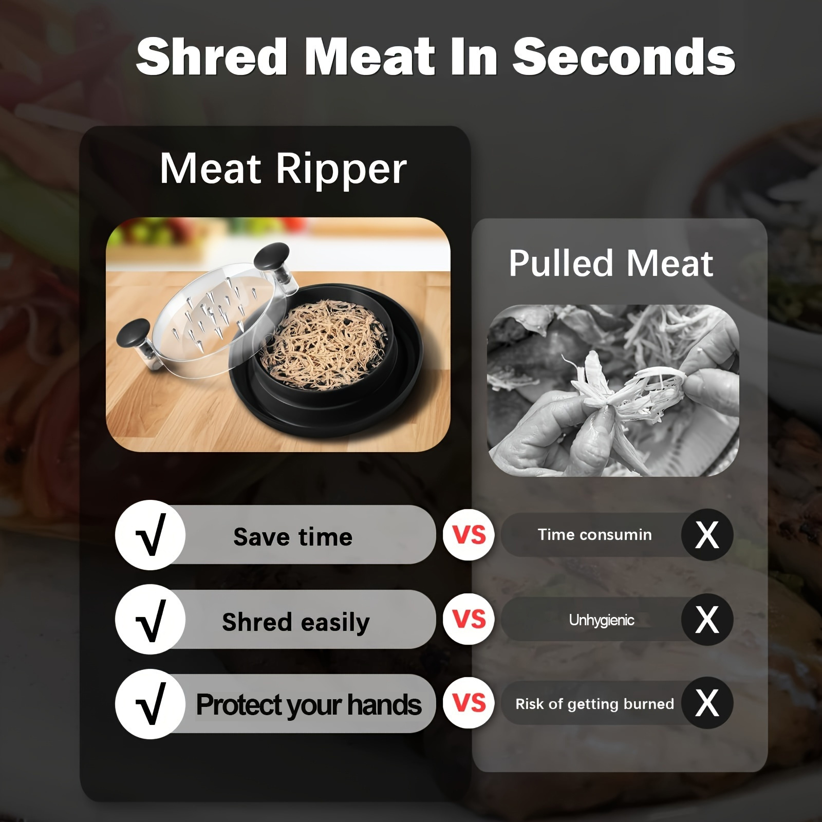 Meat Shredder Rotating Hand Tw - Kitchen Gadgets Modern recension och pris