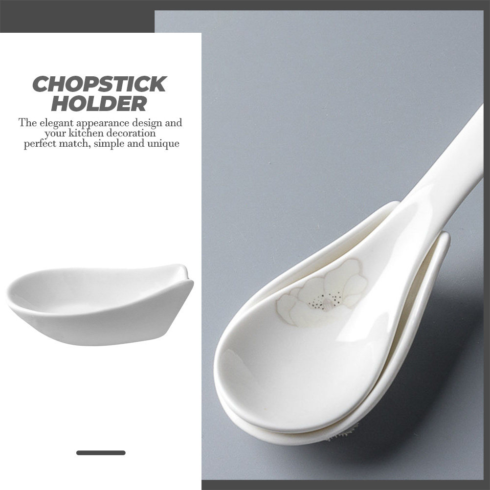4Pcs Ceramic Spoon Rest Spoon  - Kitchen Gadgets To Have recension och pris